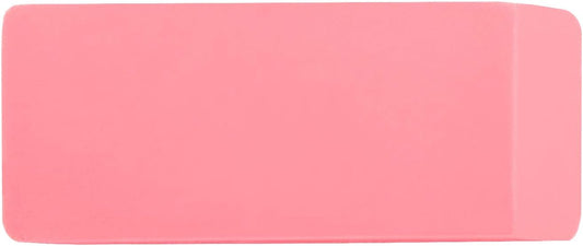 Amazon Basics Rectangular Erasers for School and Office, Pink, Art Eraser for Drawing, Stationery Supplies, 24 Count