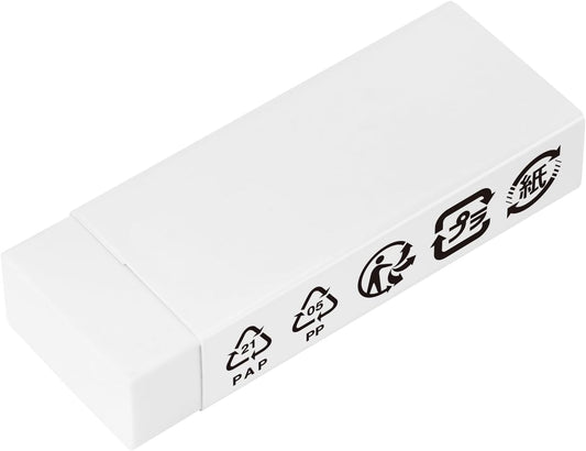 Amazon Basics Block White Eraser, 10 Count (Pack of 1)