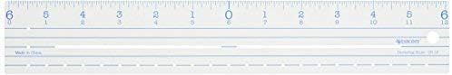 Westcott CR-12 Plastic Ruler 12"-Zero Centering