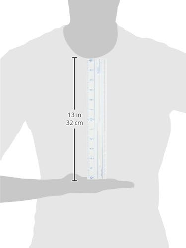 Westcott CR-12 Plastic Ruler 12"-Zero Centering