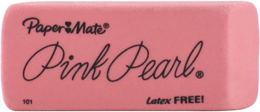 Paper Mate Pink Pearl Eraser, Large, 1 Count