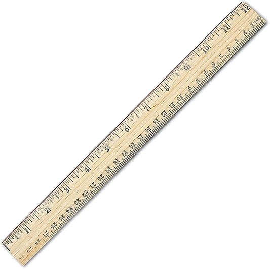 Westcott School Ruler with 16ths and Metric, 12-Inch (10377)
