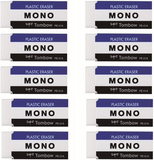 BooTool MONO PLASTIC ERASER 10piece pack [JAPAN Import] PE01