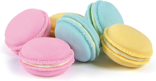 Genuine Fred Sweet Mistakes Macaron Erasers, Set of 6, Scented, Fun for School, Home, or Office