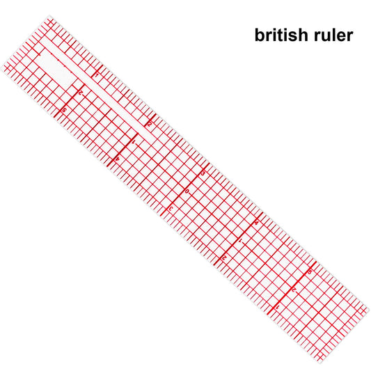 Pelopy 4 Pcs Clear Plastic Ruler 6 Inch, 12 Inch, 15 Inch, Transparent