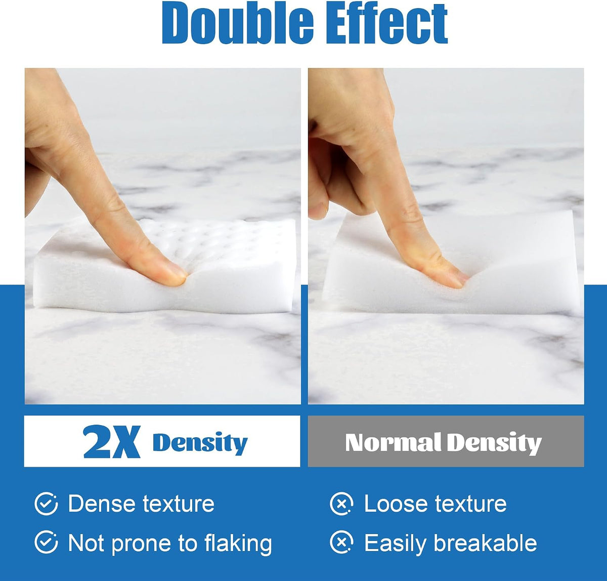 30 Pack Magic Sponges Cleaning Eraser, 2X Density Melamine Sponges