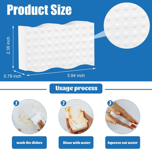 30 Pack Magic Sponges Cleaning Eraser, 2X Density Melamine Sponges