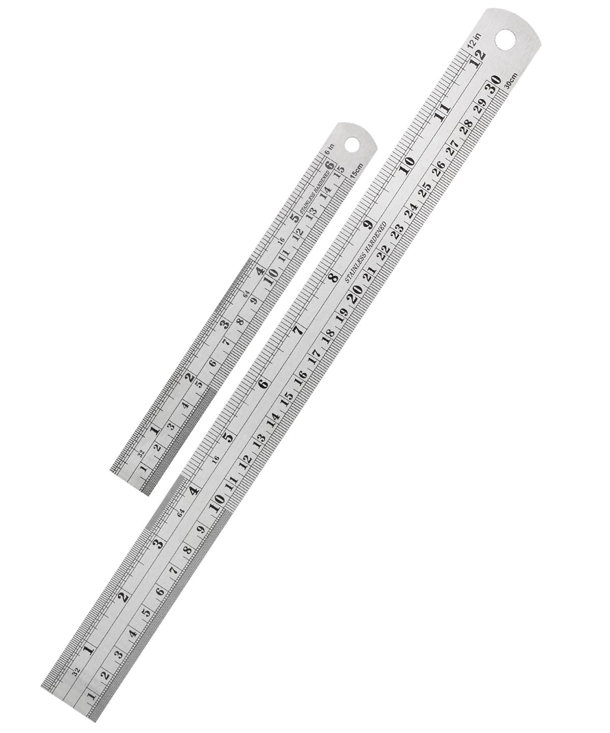 Mr. Pen- Metal Straight Edge Ruler, 6 pcs, 6", 8", 10", 12", 14", 16"