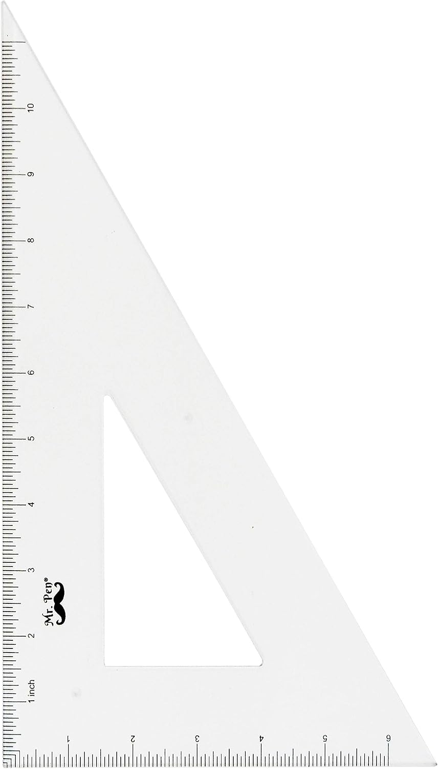Mr. Pen Architectural Triangular Ruler Set with 12 Inch Triangular Scale