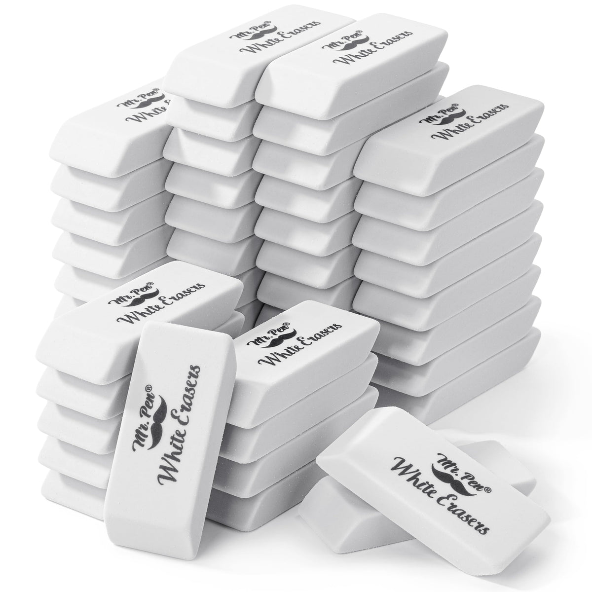 Mr. Pen- Pencil Eraser, 12 Pack, Neon Colors