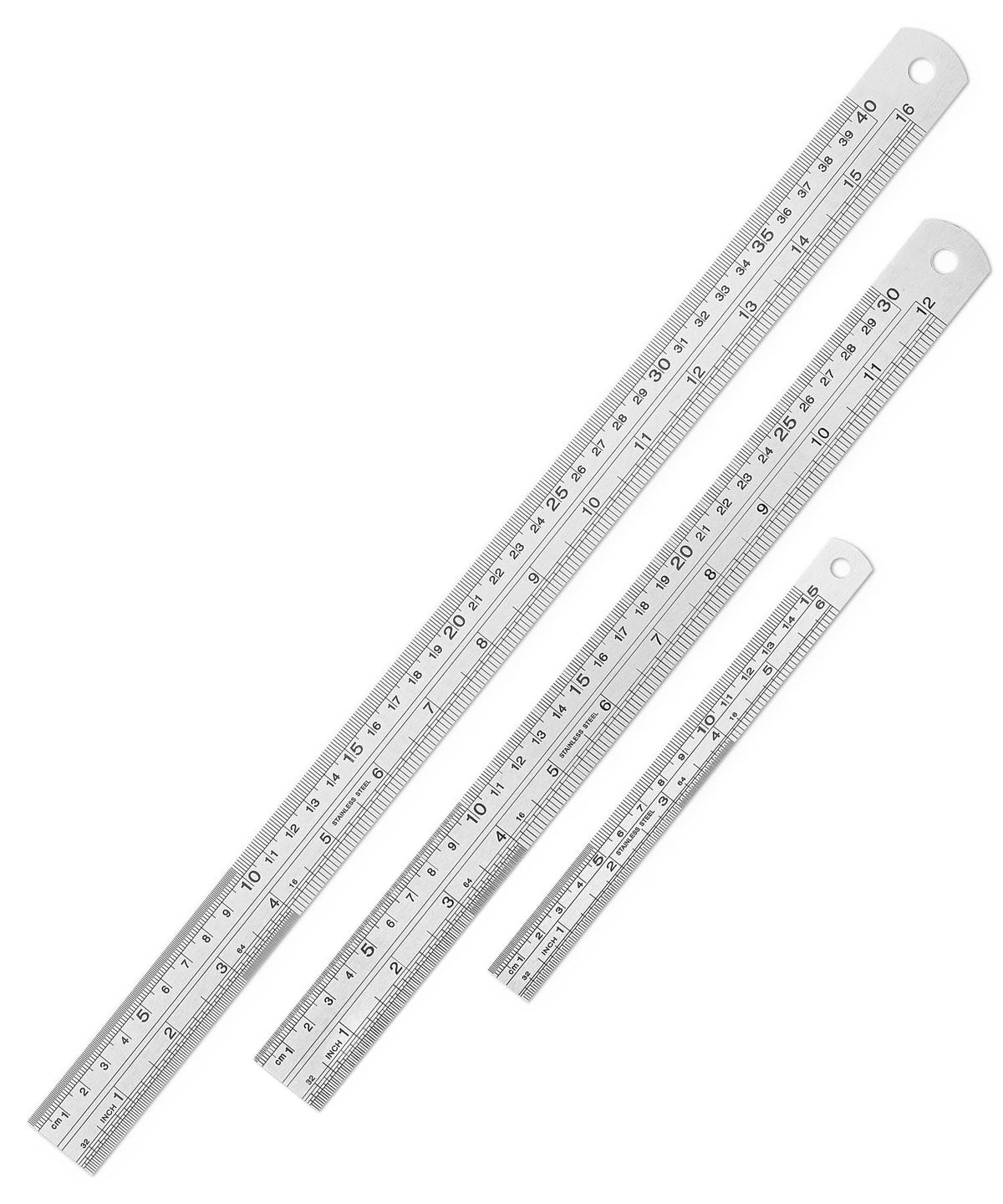 Mr. Pen- Metal Straight Edge Ruler, 2 Pack, 6" and 12", Gold