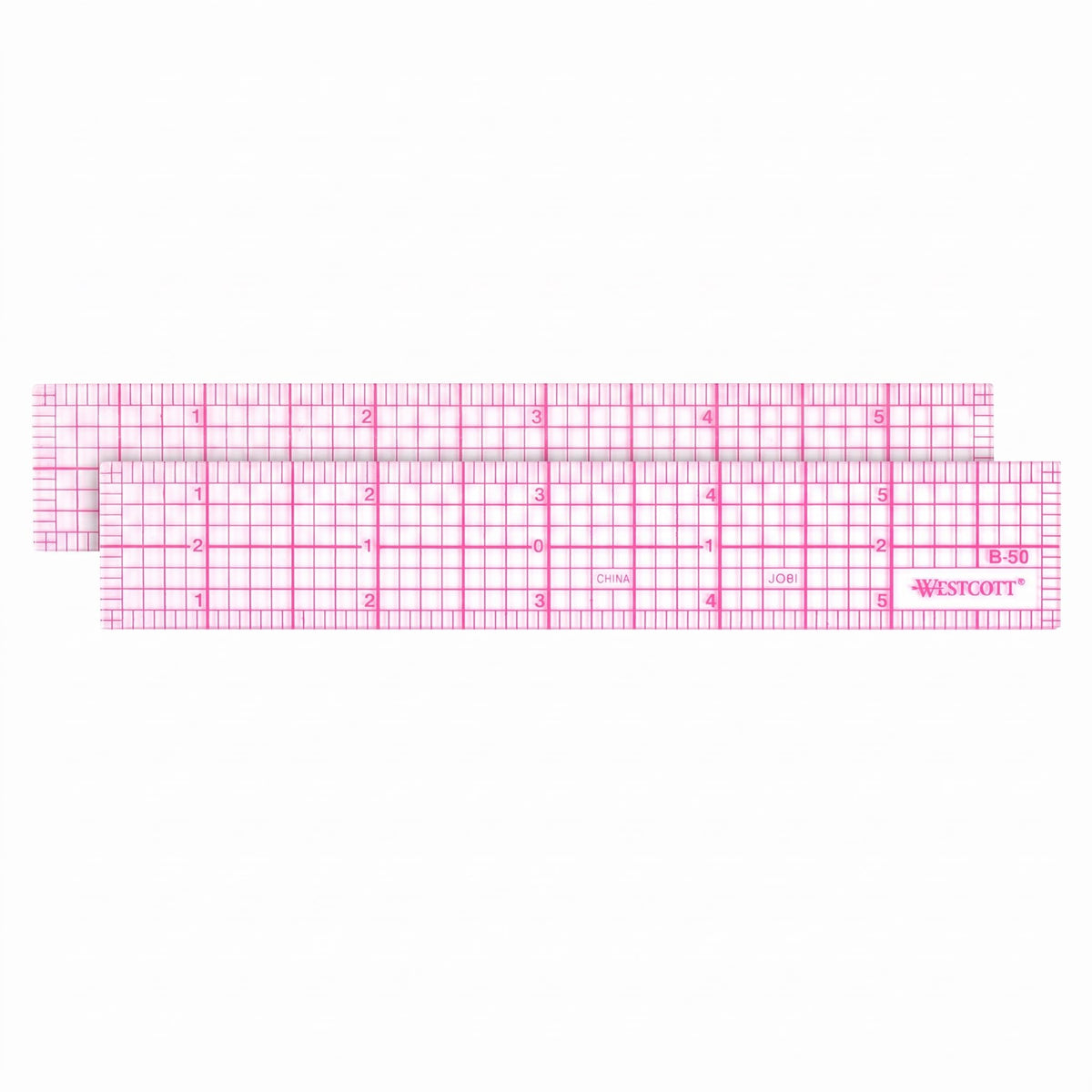 Westcott B-70 8ths Graph Beveled Ruler, 12 in