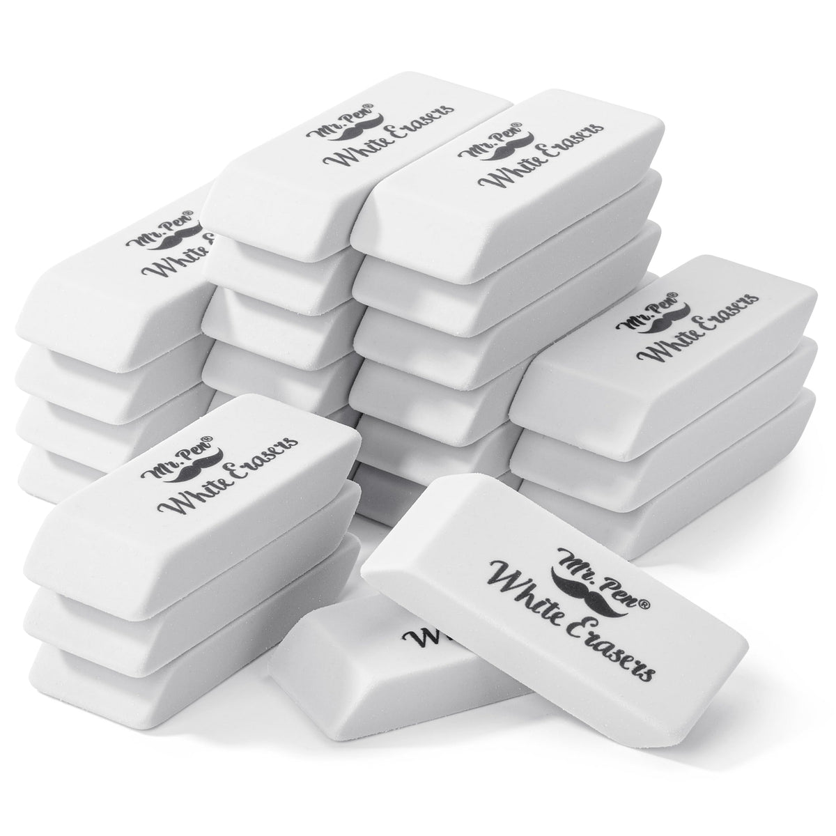 Mr. Pen- Pencil Eraser, 12 Pack, Neon Colors