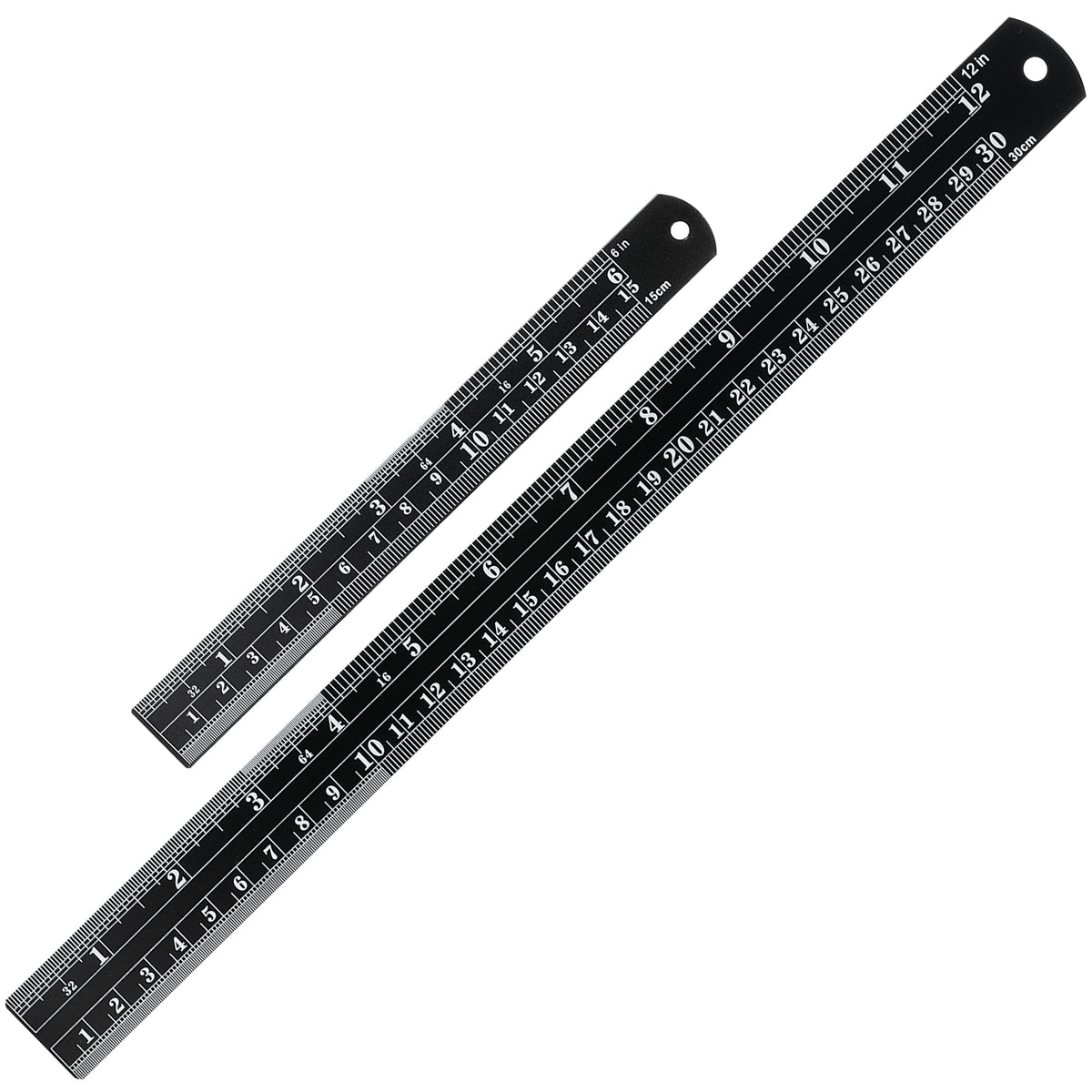 Mr. Pen- Metal Straight Edge Ruler, 6 pcs, 6", 8", 10", 12", 14", 16"