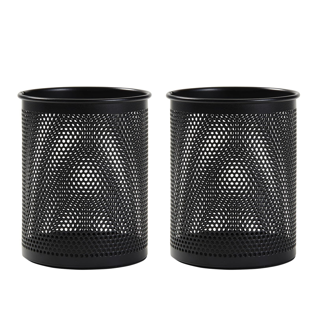 Comix Mesh Pen Holder Desk, Wire Pencil Holder with Foam Pad and Non-Slip Bottom Office Supplies Desk Organizer for Home Office School, 1 Pack