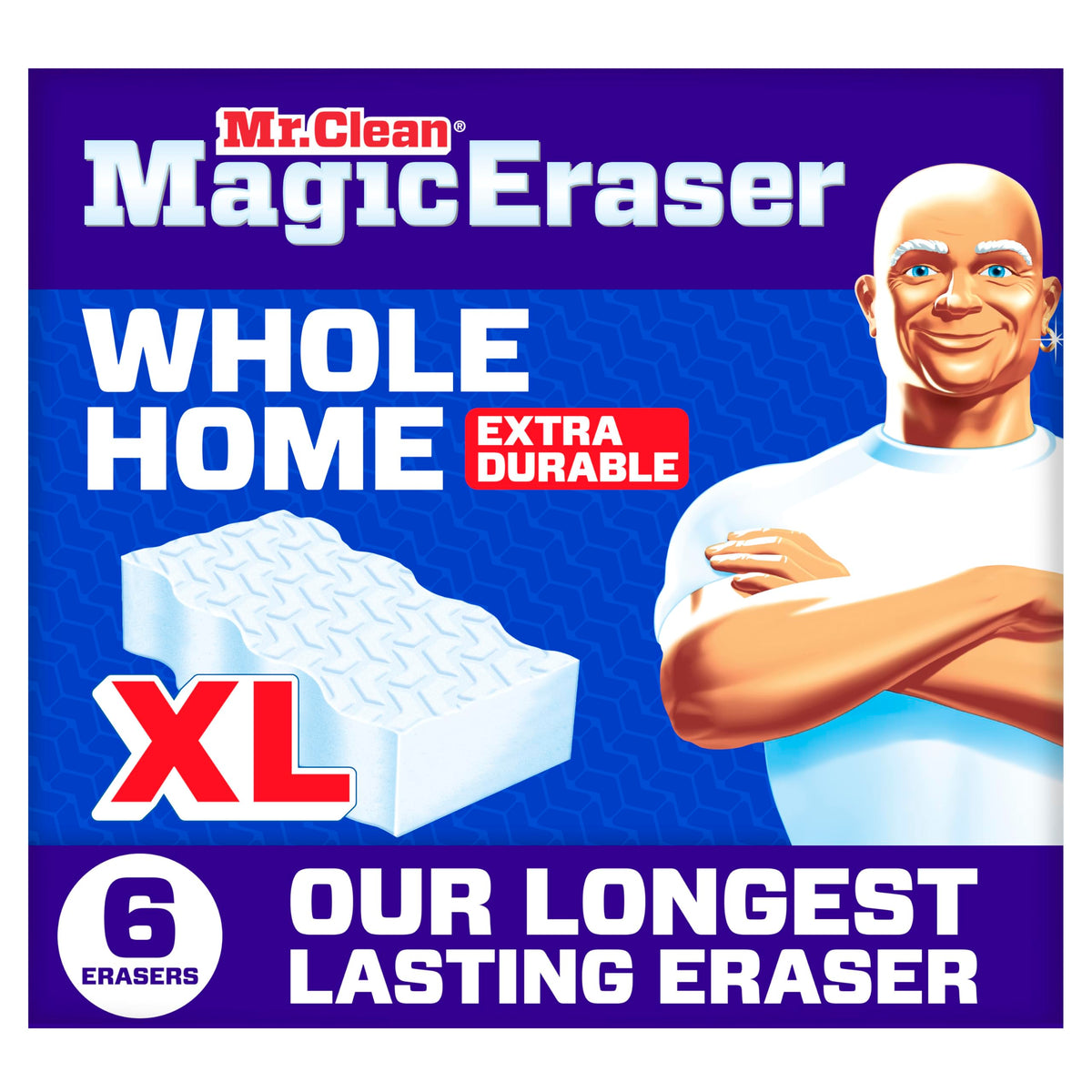 Mr. Clean Magic Eraser Sponge, All Purpose Cleaner, Cleaning Scrubber, Wall, Sneaker, Kitchen, Bathroom, Shower Cleaner, Cleaning Supplies, Melamine Sponge, Cleaning Pads, Extra Durable, 9ct