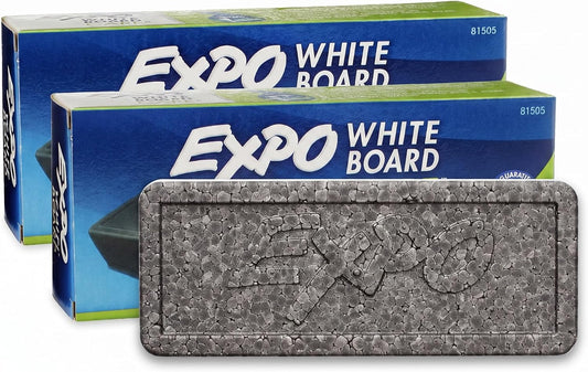 EXPO Dry Erase Soft Pile Block Whiteboard Eraser, 5-1/8 in. x 1-1/2 in. - Whiteboard, Calendar, Organization, Essential Supplies for Office, School, Classroom, Teachers 1 Count(Pack of 2)