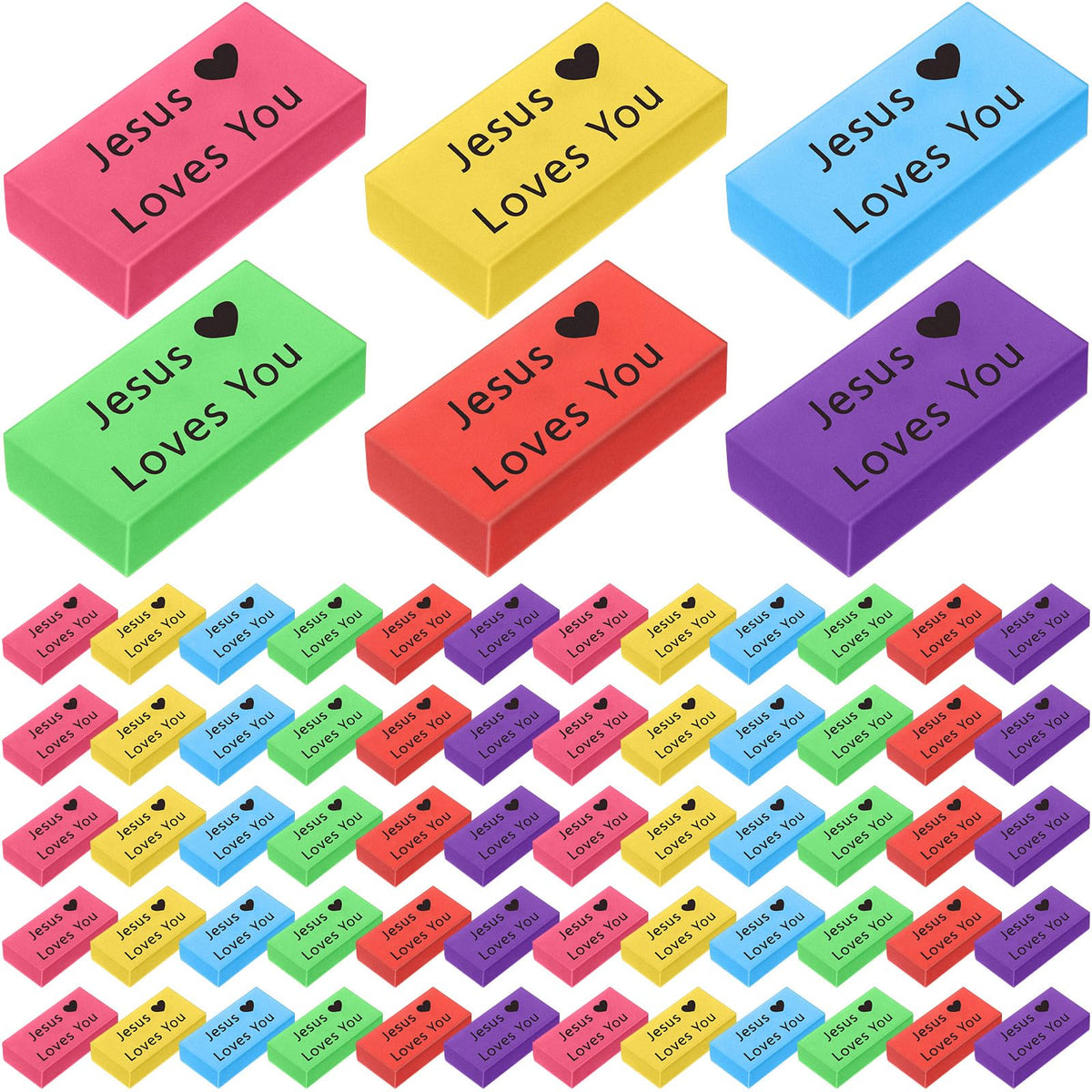 Resurhang 180 Pcs Inspirational Erasers,Motivational,Multicolor