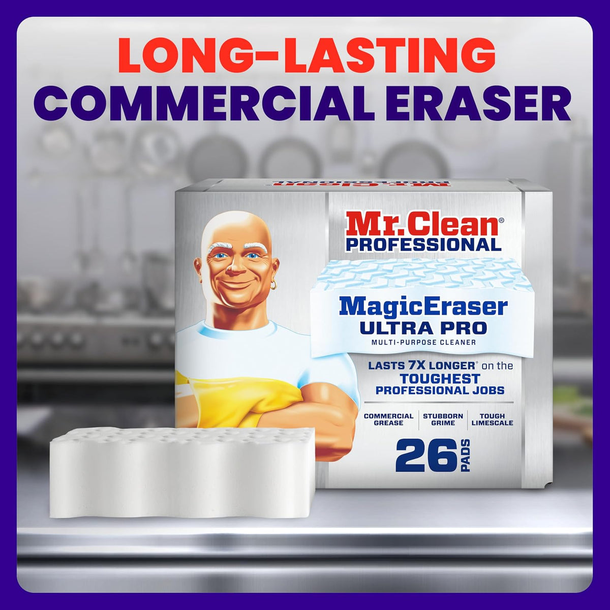 Mr. Clean PRO Magic Eraser Ultra Pro, Heavy Duty Cleaning Sponges (26 pack)