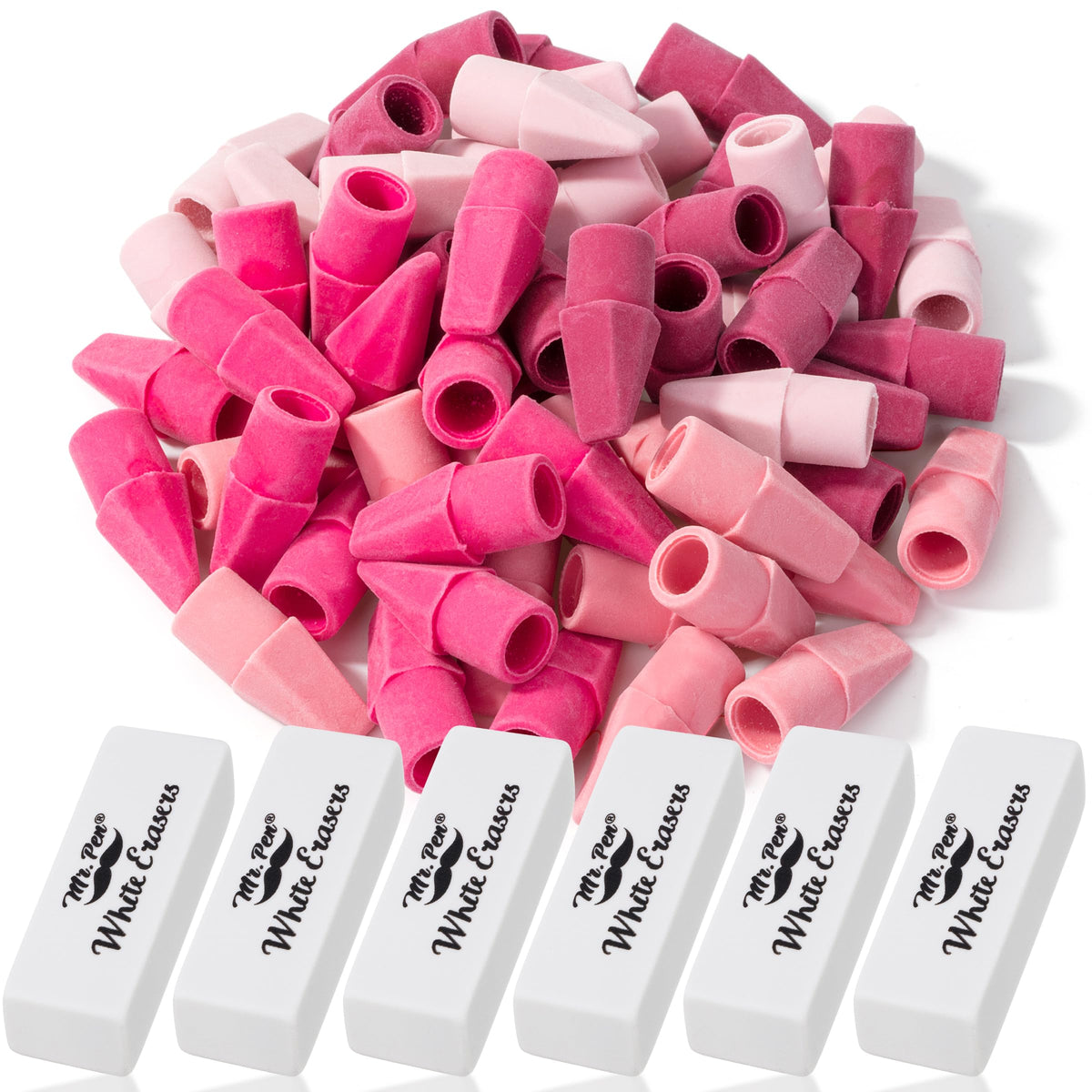 Mr. Pen- School Eraser Combination Set, 60 Pack, Assorted Colors