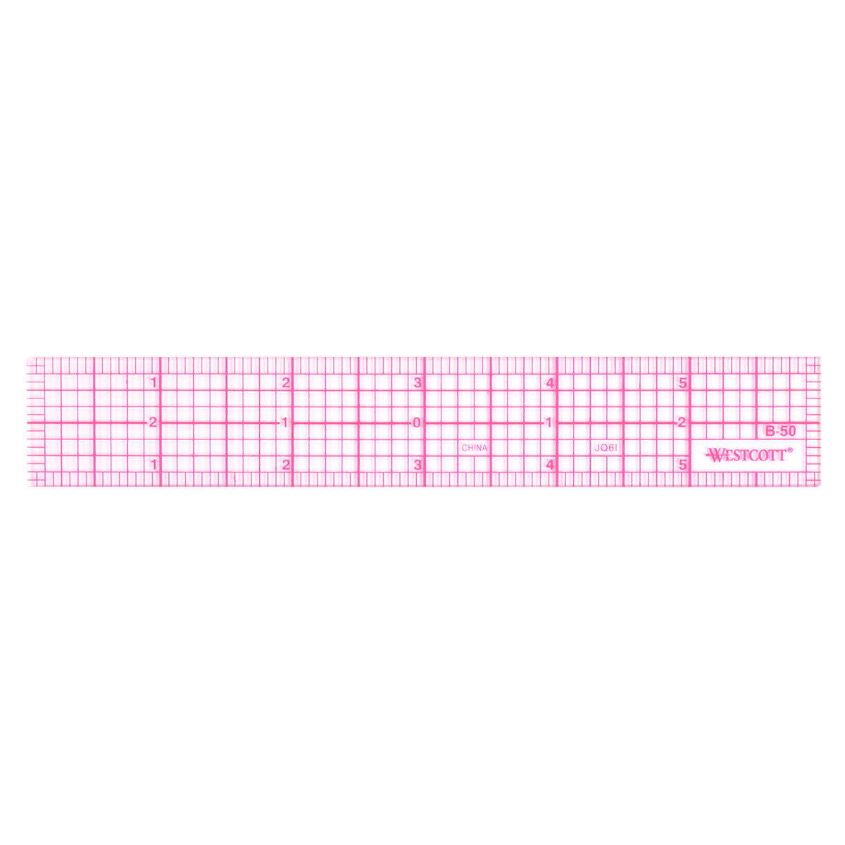 Westcott B-70 8ths Graph Beveled Ruler, 12 in