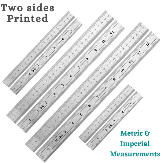 Mr. Pen- Machinist Ruler, 4 Pack, (6, 8, 12, 14 Inch)