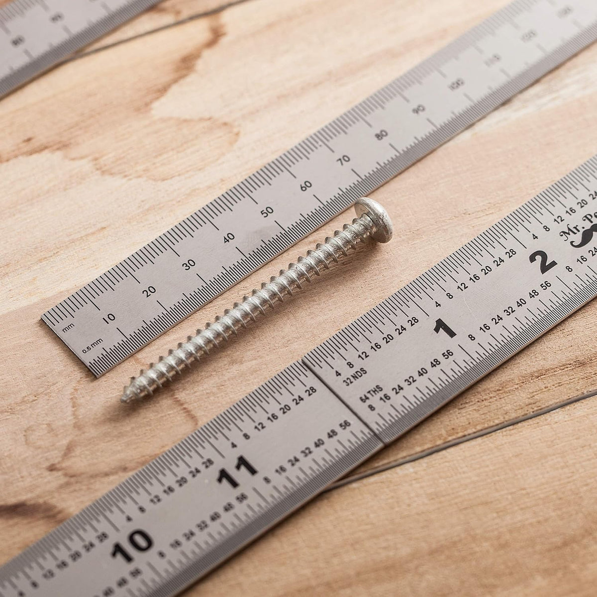 Mr. Pen- Machinist Ruler, 4 Pack, (6, 8, 12, 14 Inch)